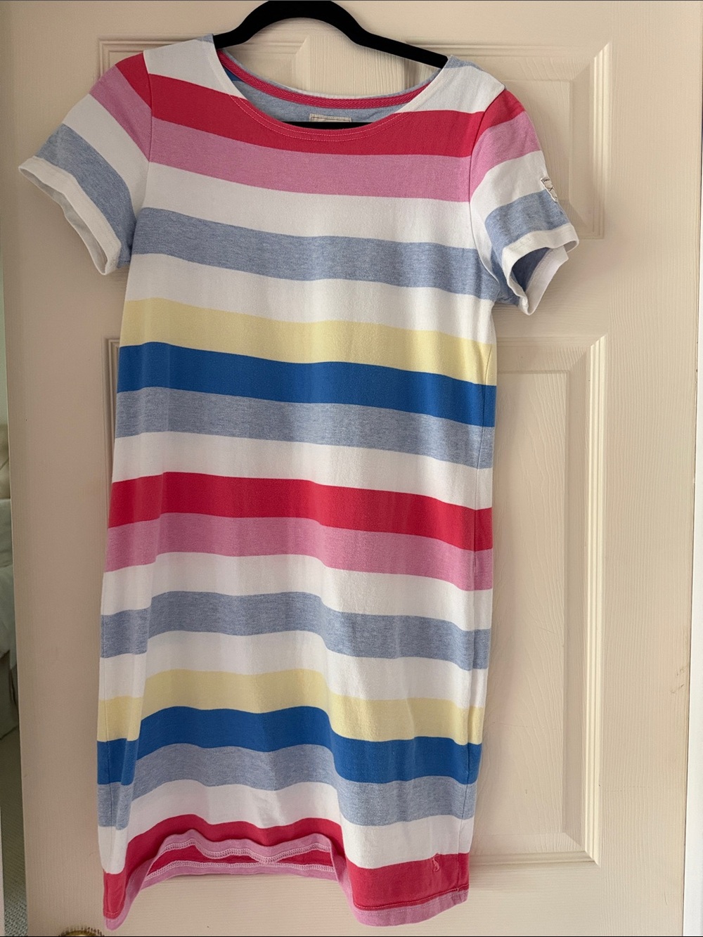 Joules Womens Striped Short Sleeve Dress